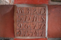 Magisches Zahlenquadrat nach Dürers "Melencholia"