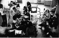 Diskussion in der Kölner Werkkunstschule, 1971