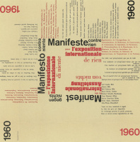 Manifest gegen nichts für die Internationale Ausstellung von nichts, Hamburg 1960 (Vorderseite)